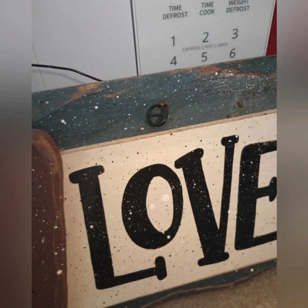 Vintage Handmade Country Live Laugh Love Wall Decor